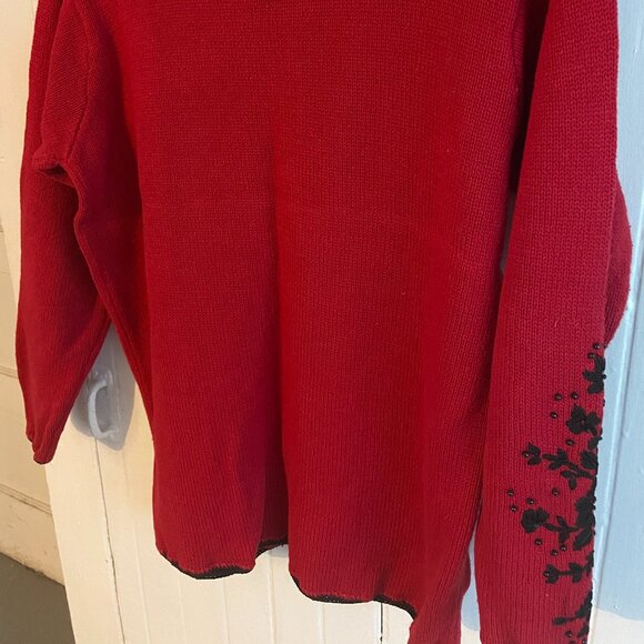 VNTG Tiara International, Sz Small, Christmas Holiday Sweater - Knit Vintage - Picture 2 of 11